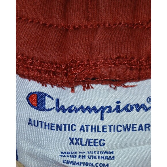 VTG Y2K Style Champion Shorts Mens  Colorblock Orange Red Size XXL - Picture 7 of 7